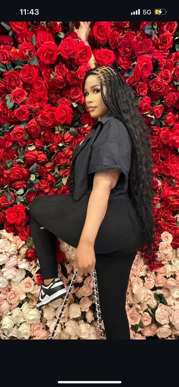 Boho knotless braided wig